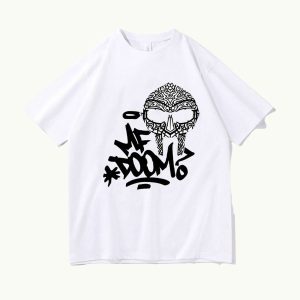MF DOOM The Masked Man Oversized White T-shirts